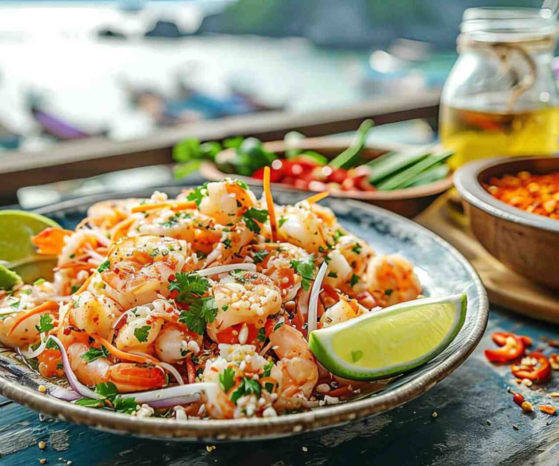 Thai Prawn Salad with Rice