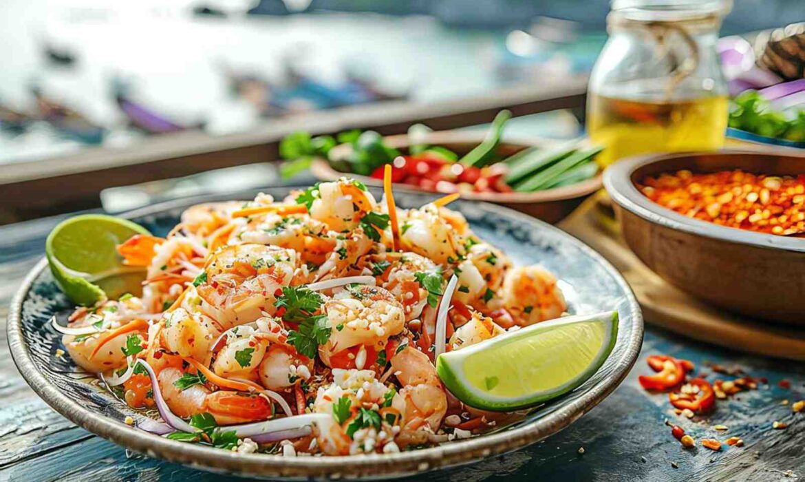Thai Prawn Salad with Rice