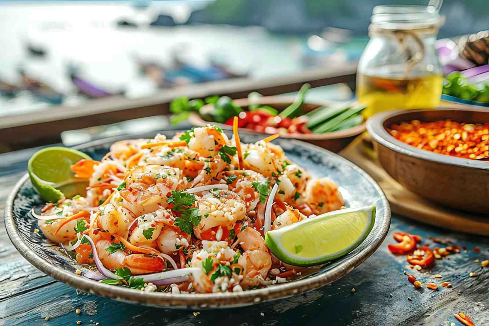 Thai Prawn Salad with Rice